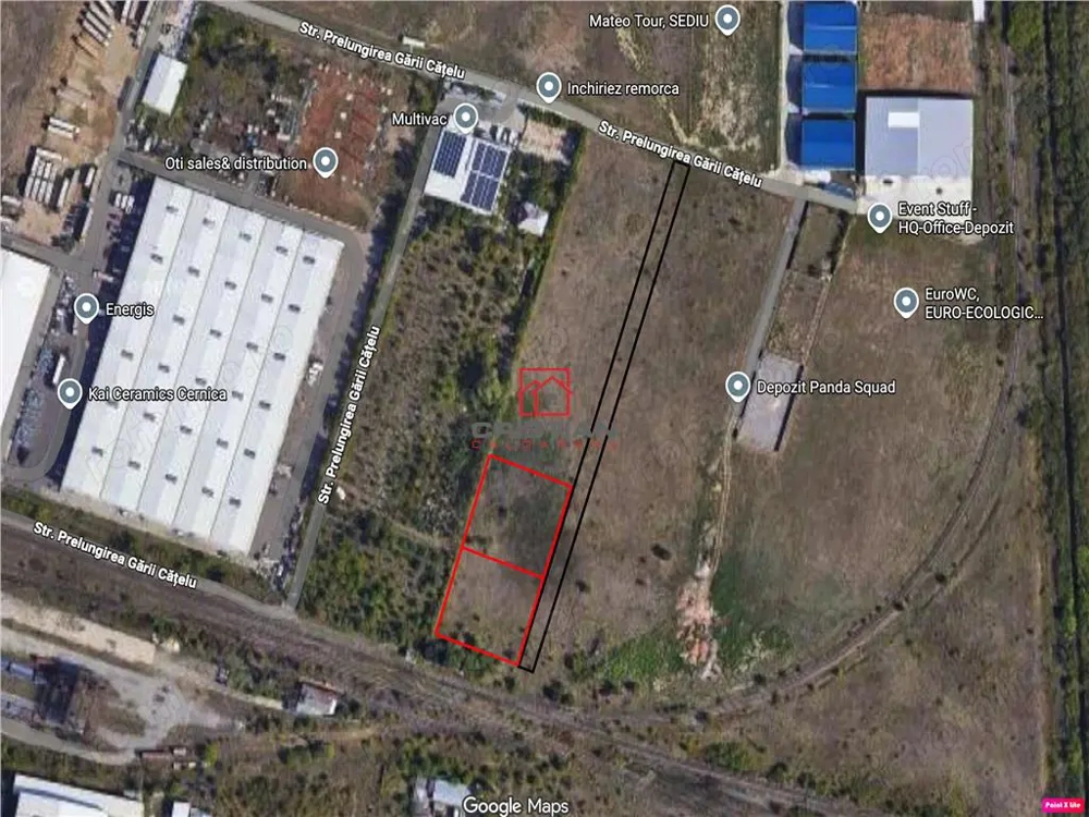 Vanzare teren industrial Pallady - Drumul intre Tarlale - Gara Catelu