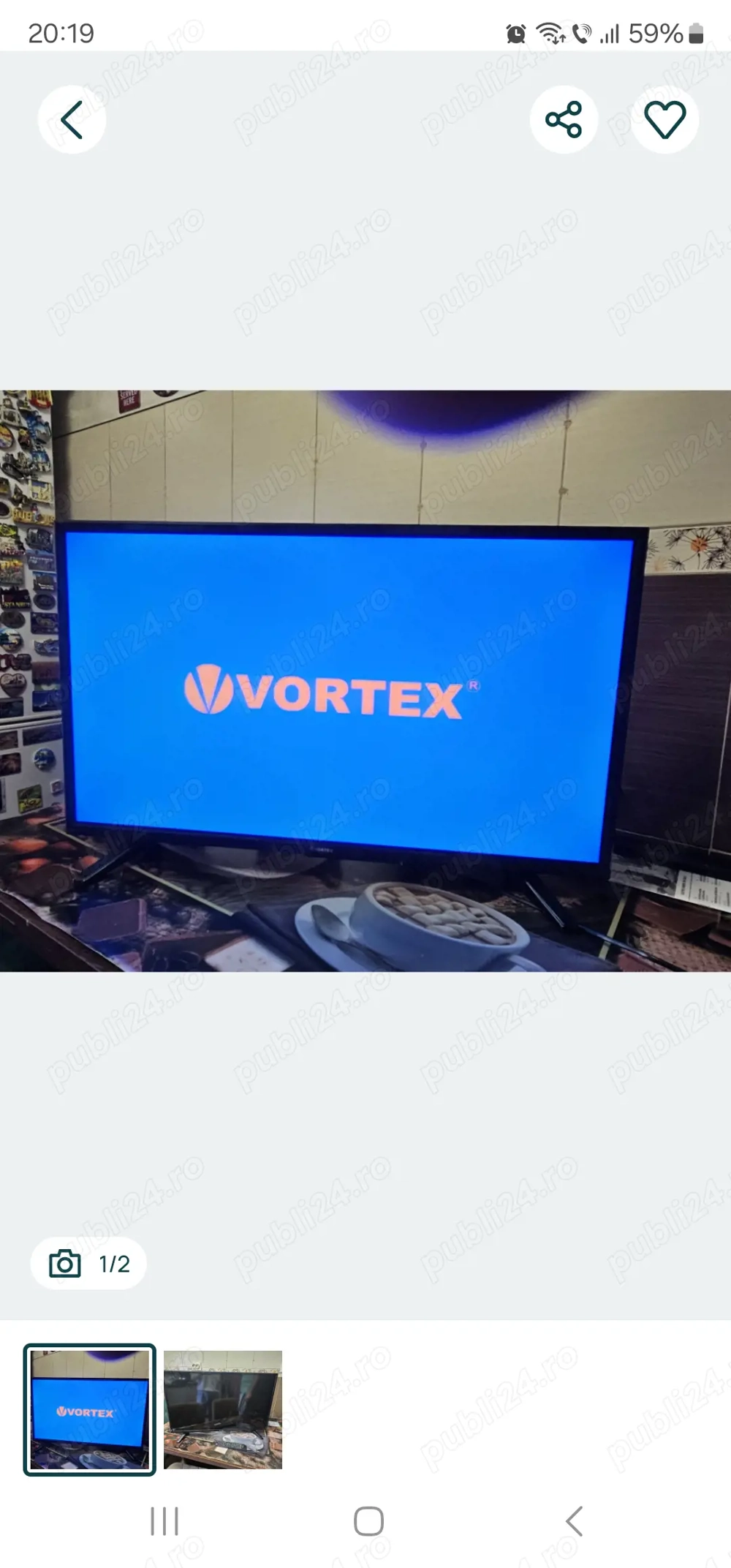 Tv led, diagonala 80 cm, Vortex