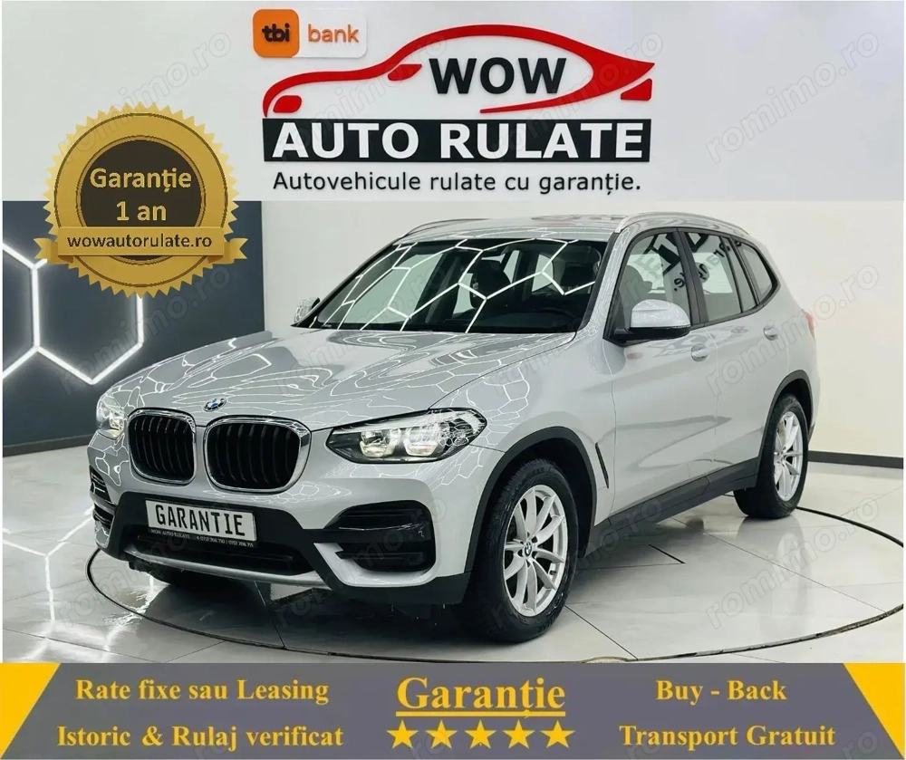 BMW X3 2019 2.0D E6 4x4 Garantie 12 Luni Rate Avans 0 Doar Cu Buletinul