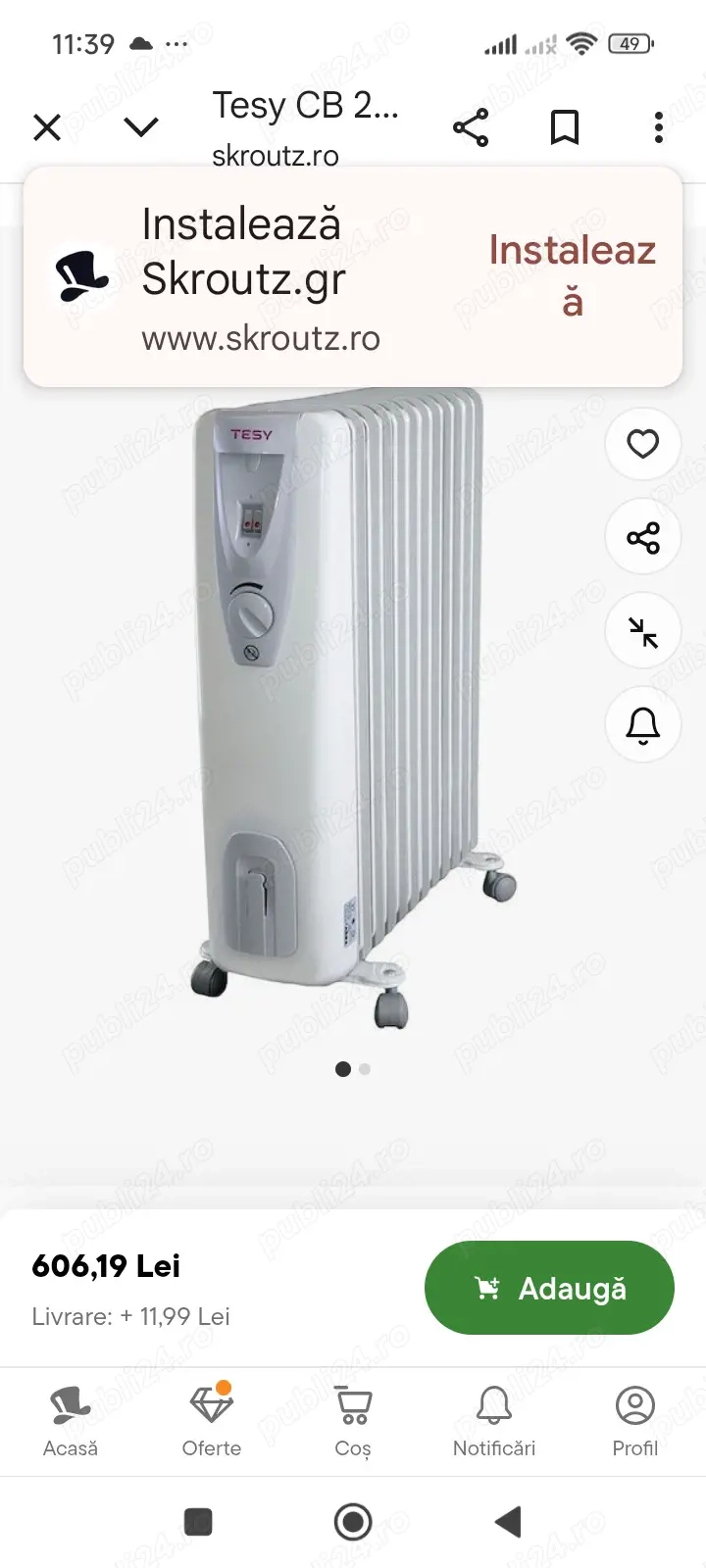 calorifer electric Tessy 