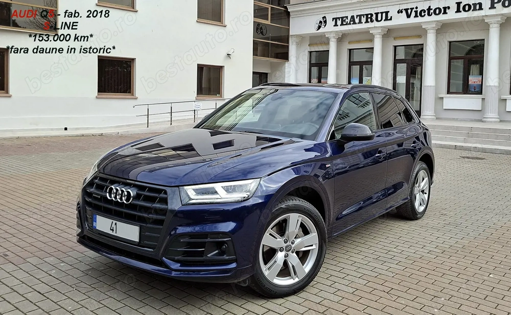 AUDI Q5-3xS-Line QUATRO MATRIX Virtual PIELE Navi Mare HeadUP sunet B&O Shadow Line Unic p. 152000km