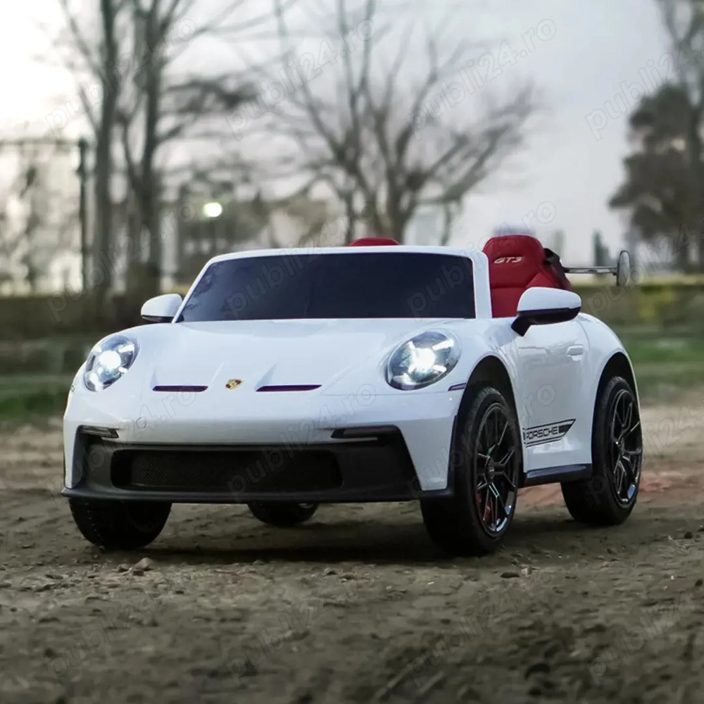 Masinuta electrica pentru 2 copii, Porsche 911 GT3, 320W, 24V 14Ah
