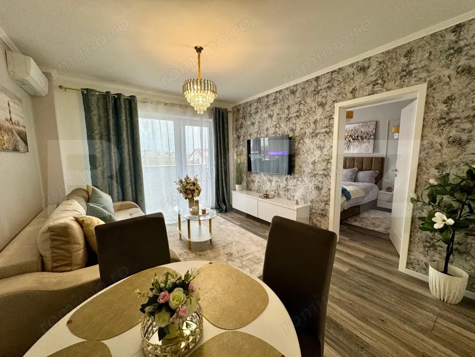 Apartament LUX, 2 camere în bloc nou – zona Nufărul