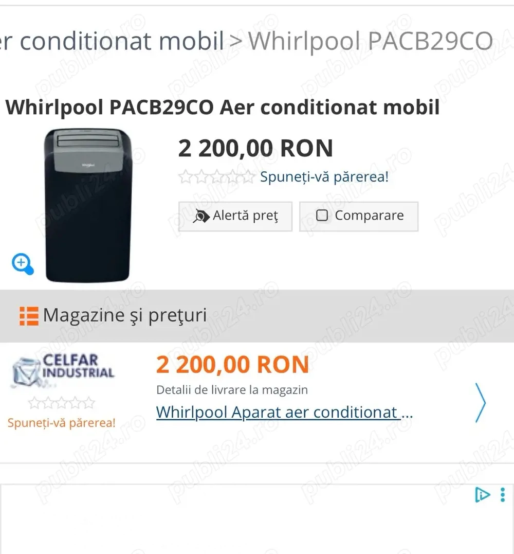 Aparat mobil Aer conditionat Whirlpool 
