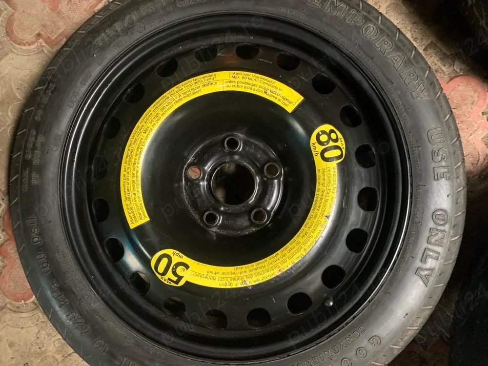 Roata de rezerva  w cu 5 frezoane R 17