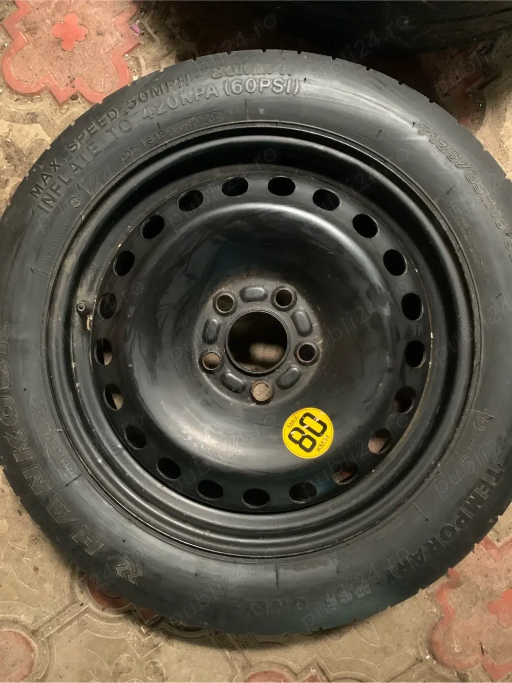 Vind roata de rezerva W cu 5 frezoane R 16