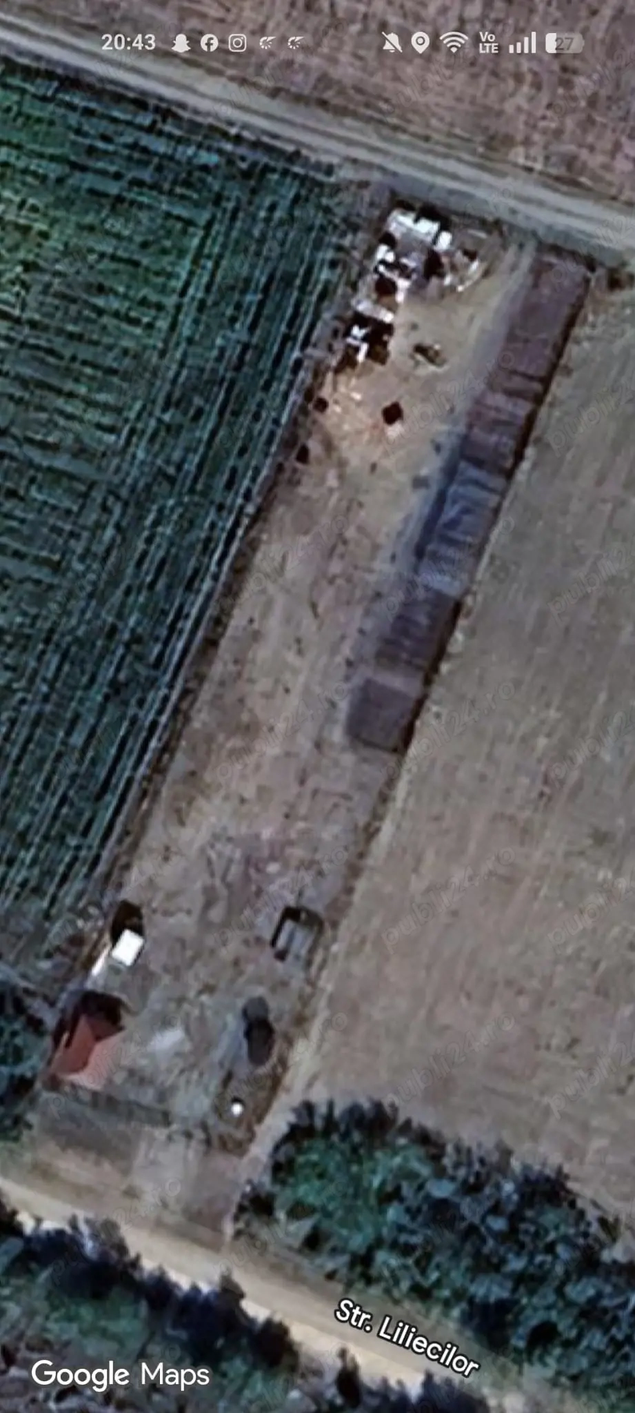 Teren intravilant 2056 mp 38eu mp