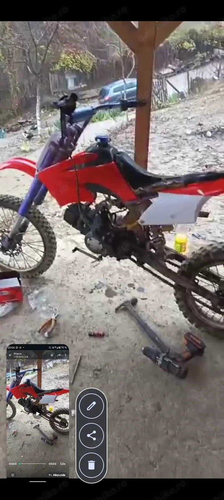 Cross 125 în doi timpi