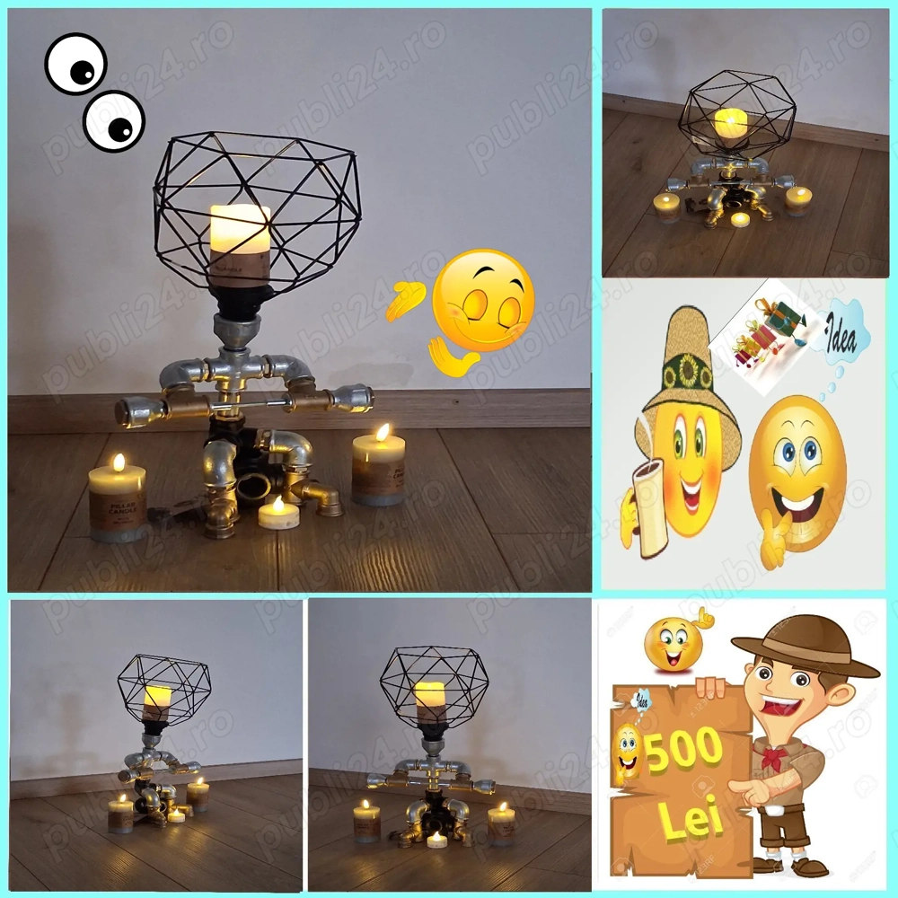 Lampadar Veioza Aplica Stil Industrial Pentru Hotel Cafenea Bar Casa Gradina Curte Interior Exterior