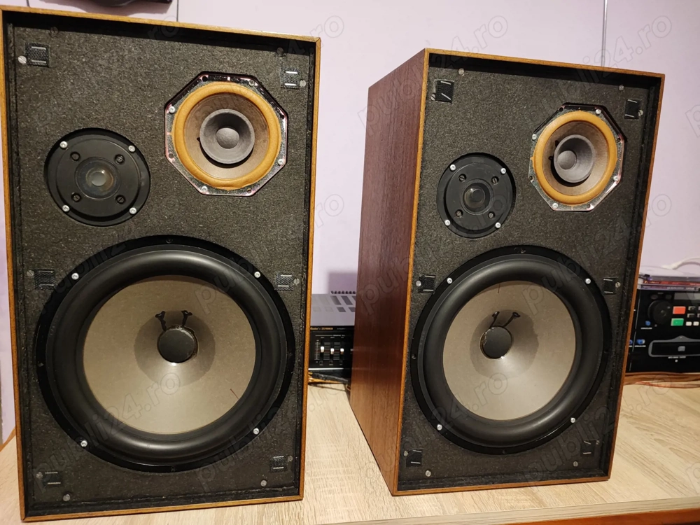 boxe rare daneze Expert hi-fi Seas și amplif. Nikko NA-390 II