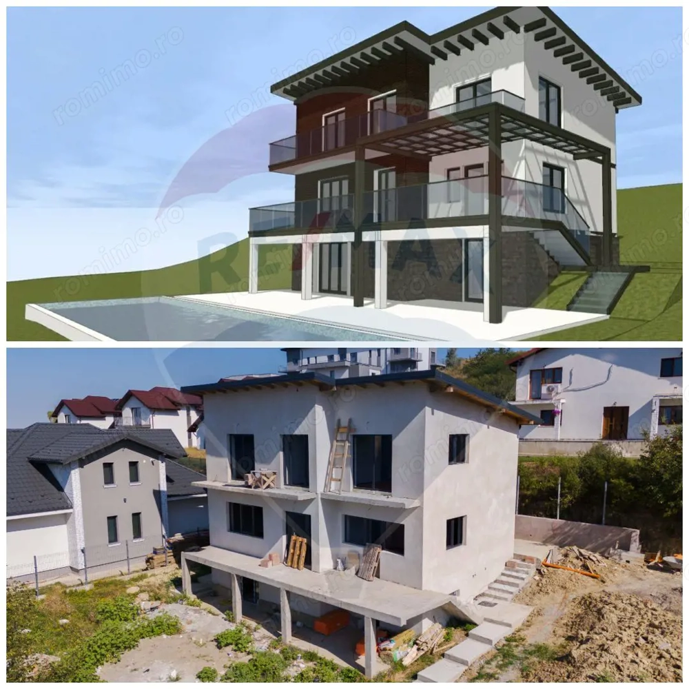 VIlă la Cheie de vânzare, 5 camere,  în Iași zona Mănăstirea Bucium