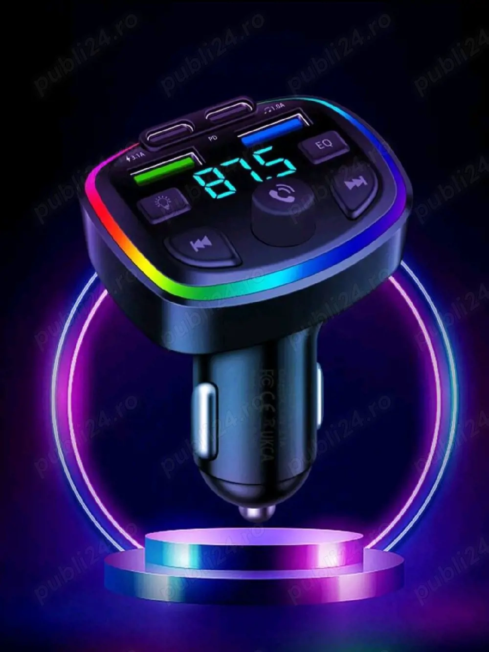 Modulator FM cu Bluetooth pentru masina 