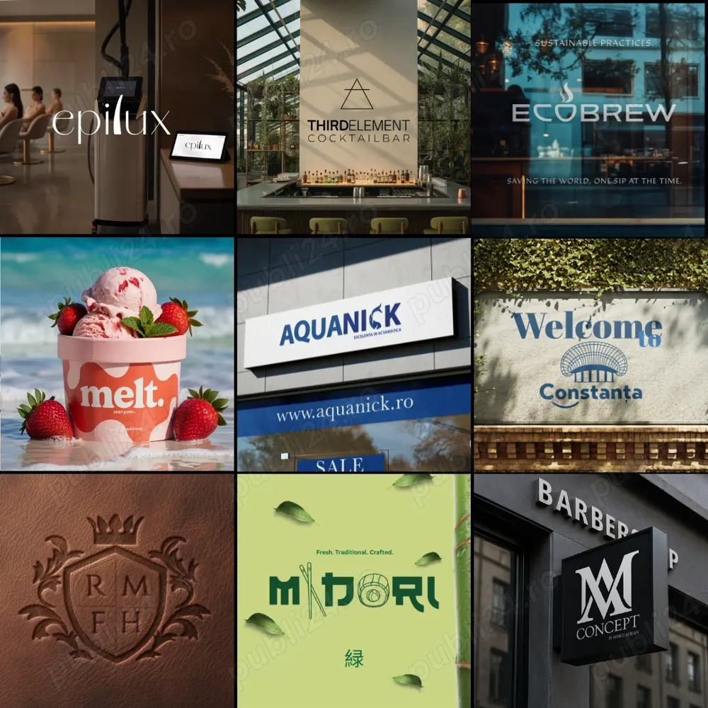 Servicii de Graphic Design   Logo, Grafician, Branding, Rebranding, Materiale pentru print.