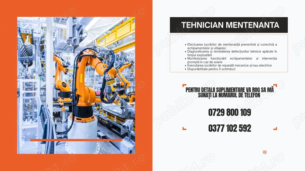 Tehnician mentenanta Jud Arges