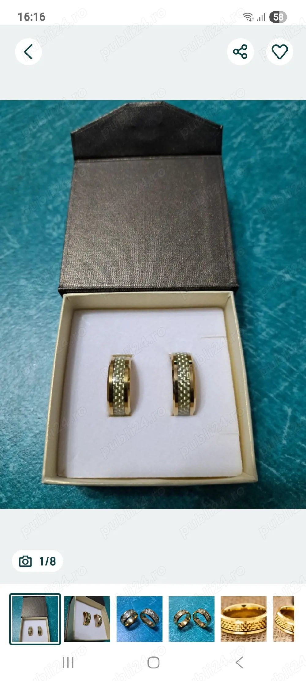 Verighete Inox Cuplu 