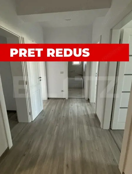 Apartament cu 2 camere, complet decomandat, terasa mare, zona asfaltata Giroc.