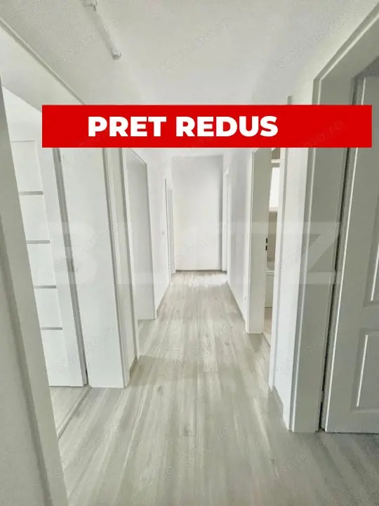 Apartament cu 2 camere, complet decomandat, terasa mare, zona asfaltata Giroc.
