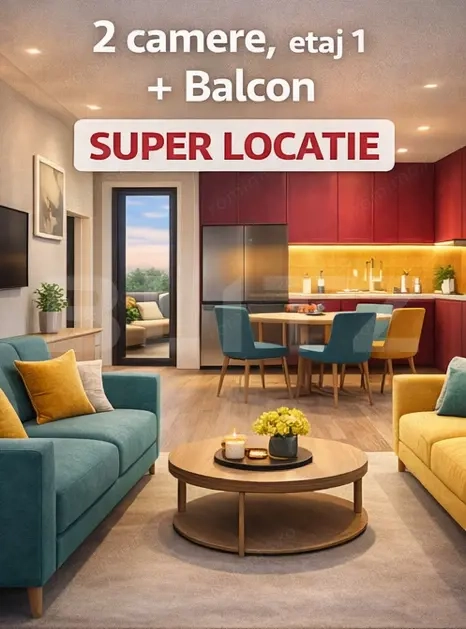 Apartament cochet cu 2 camere, etaj 1, Giroc,