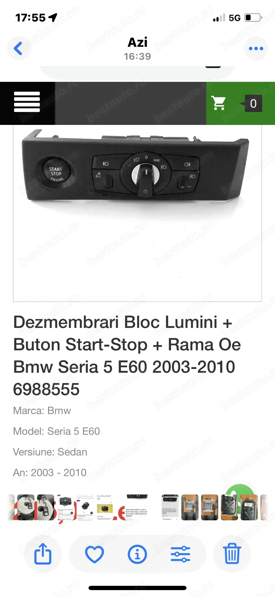 Bloc lumini bmw e 60