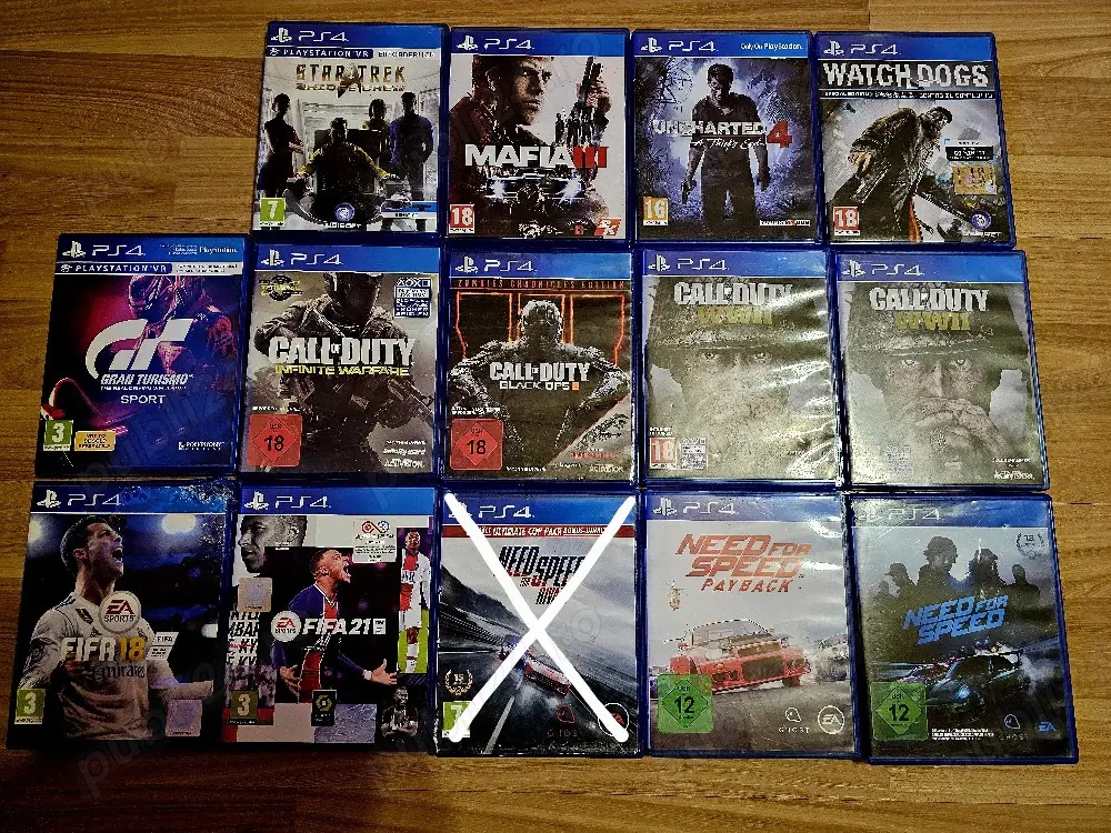 Vând 13 Jocuri PS4 PS5, În stare impecabilă