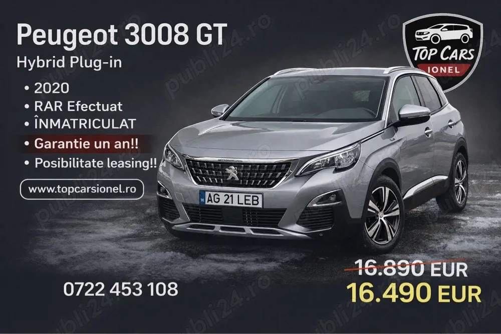 Peugeot 3008 GT Hibrid 2020 inmatriculat