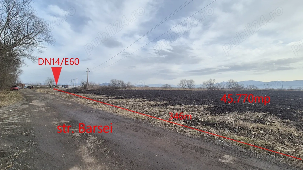 Teren intravilan cu potențial ridicat de dezvoltare în Brașov.