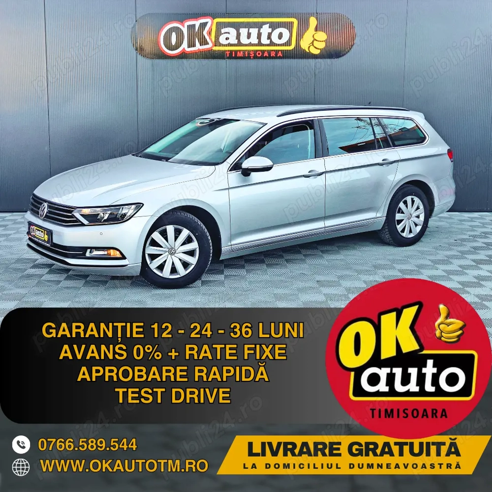 VW PASSAT - 2015 - euro 6 - 1.6 diesel - 120 C.P.