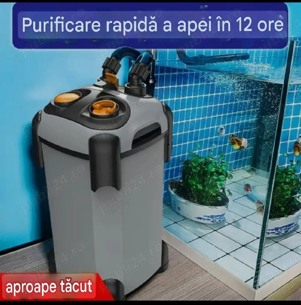 Filtru extern pentru acvariu cu lampă UV incorporata
