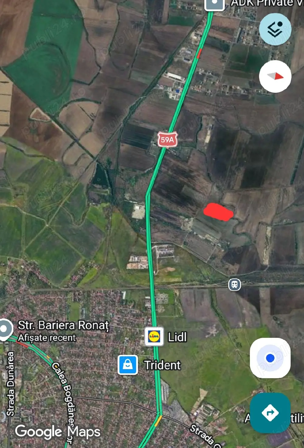 Vand teren 2,5 Ha Timisoara