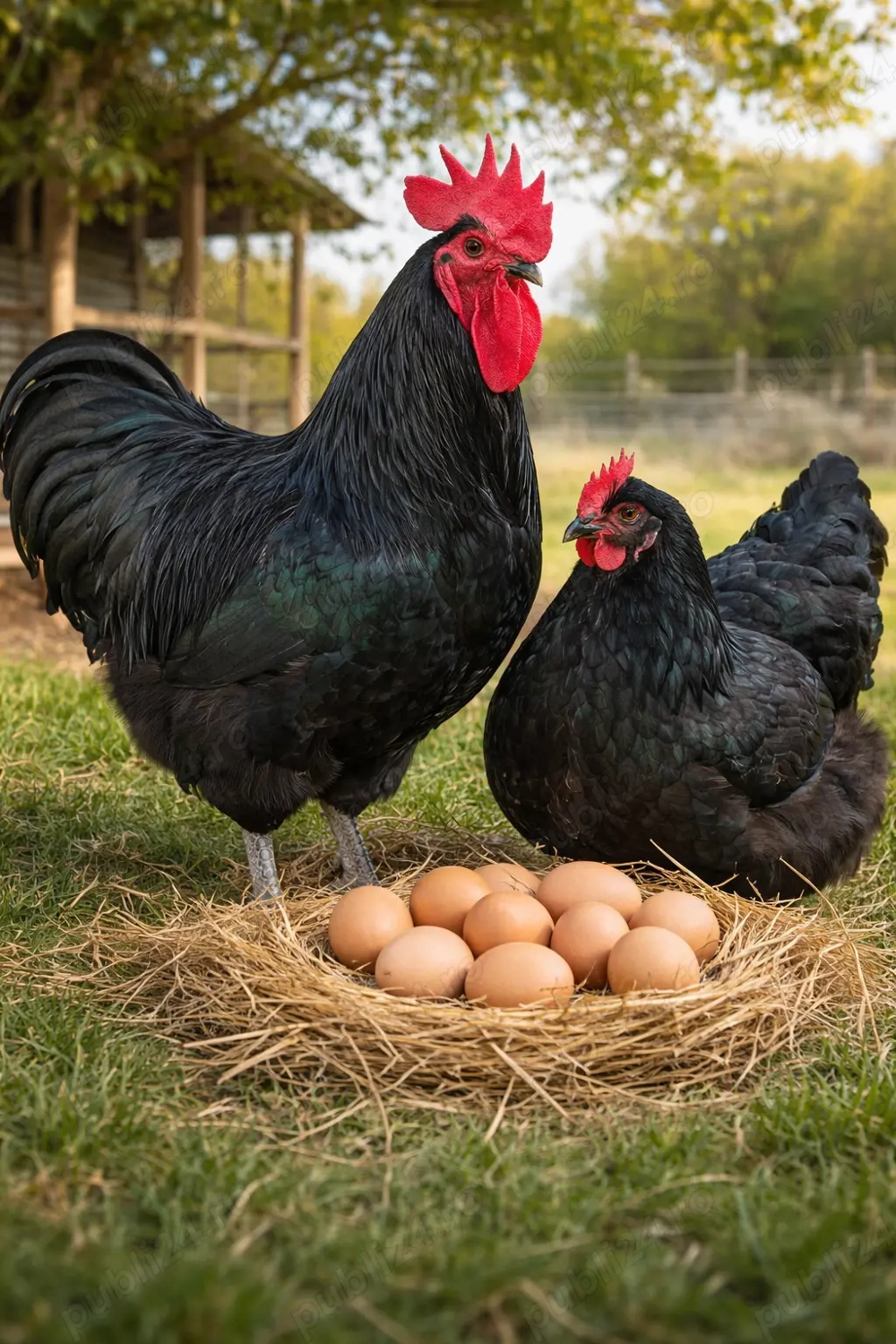 Ouă Australorp Negru pentru incubat
