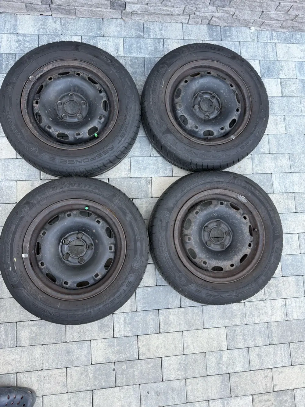 Set jante VW POLO cu cauciucuri DUNLOP 165/70/14! 