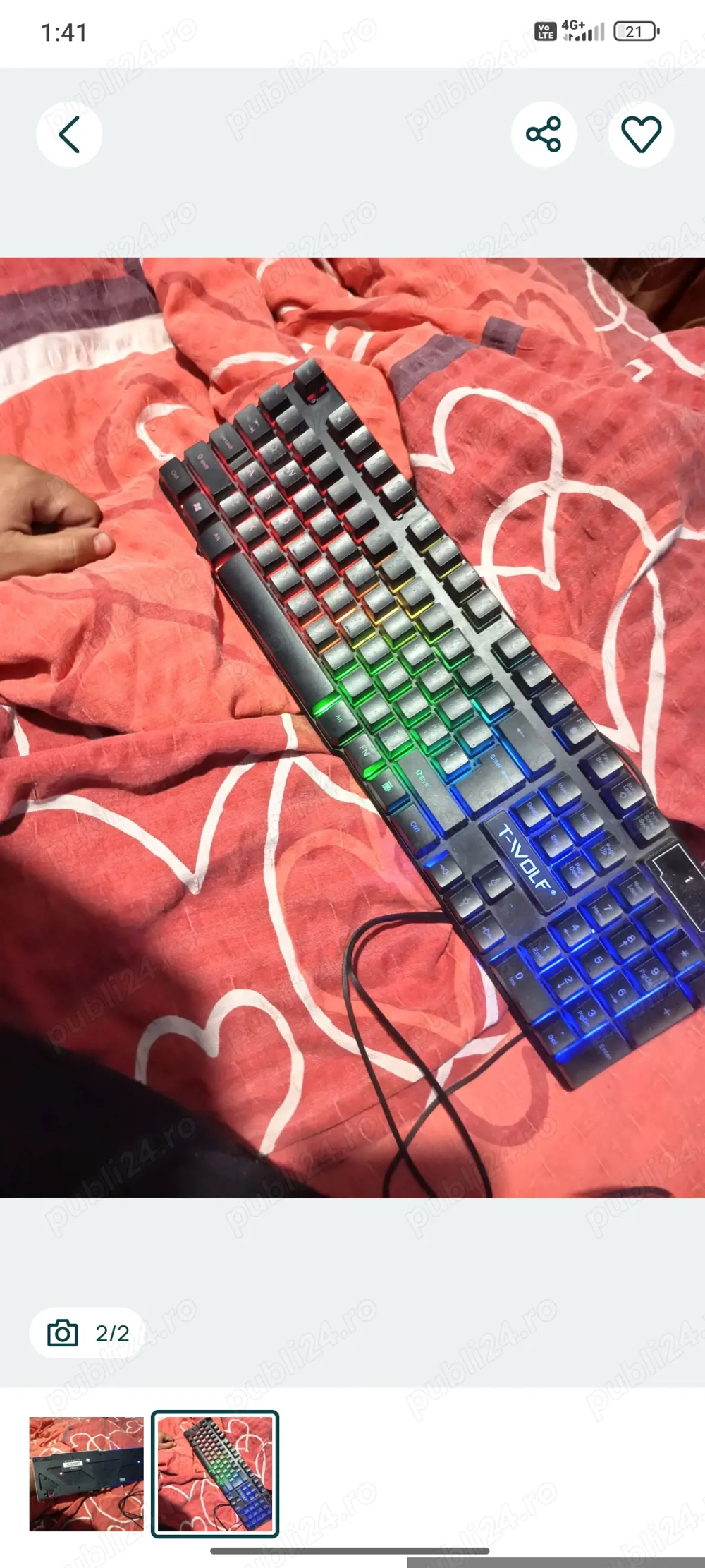 Vând controller wireless și tastatură PC