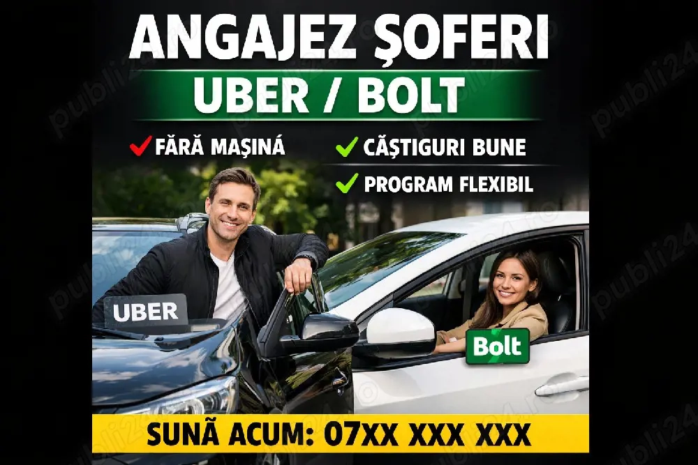 angajez soferii ubert bolt
