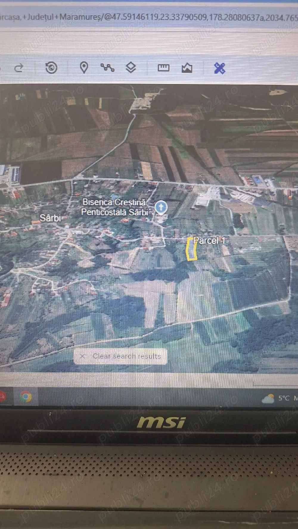 Teren de vanzare Sârbi (Farcasa)