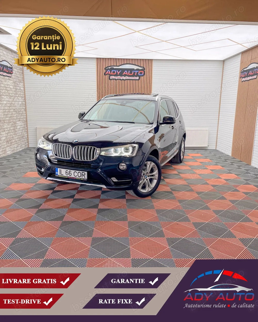 BMW X3 X-DRIVE . X -Line . 313 Cp . 3,0 Diesel(35d). In regim de consignatie .