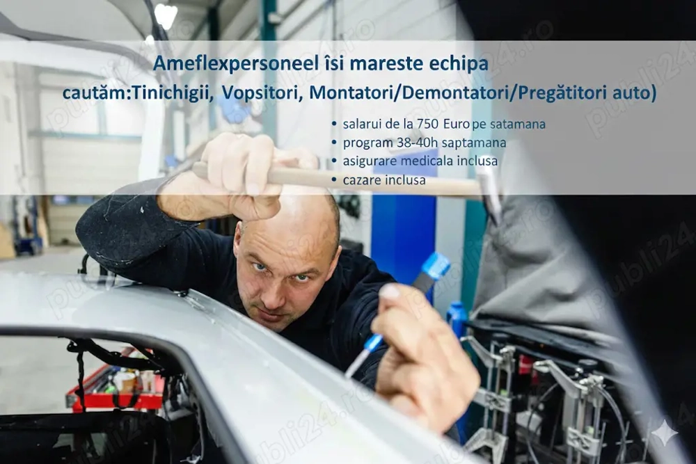 Câștigă 750 Euro Săptămână NET în Olanda: Căutăm Tinichigiu, Vopsitor și Montator Demontator