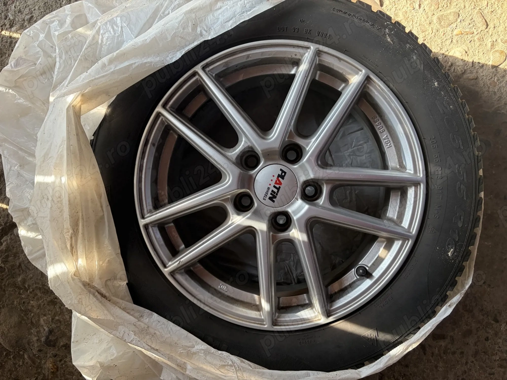 Jante aluminiu 16 cu anvelope