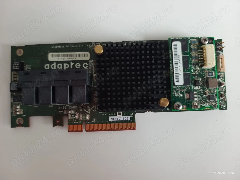 Controller RAID Adaptec ASR-71605 (Series 7) PCIe 3.0 + Modul Protecți