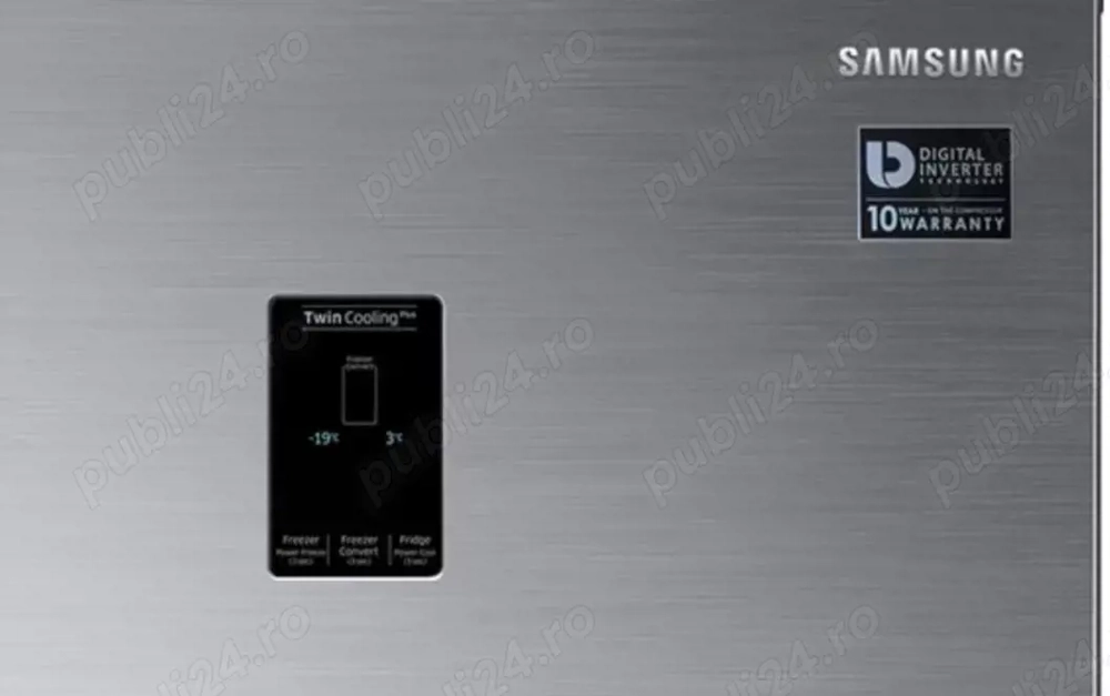 Frigider cu doua usi Samsung RT38K5530S9 EO, 384 l,  Inox