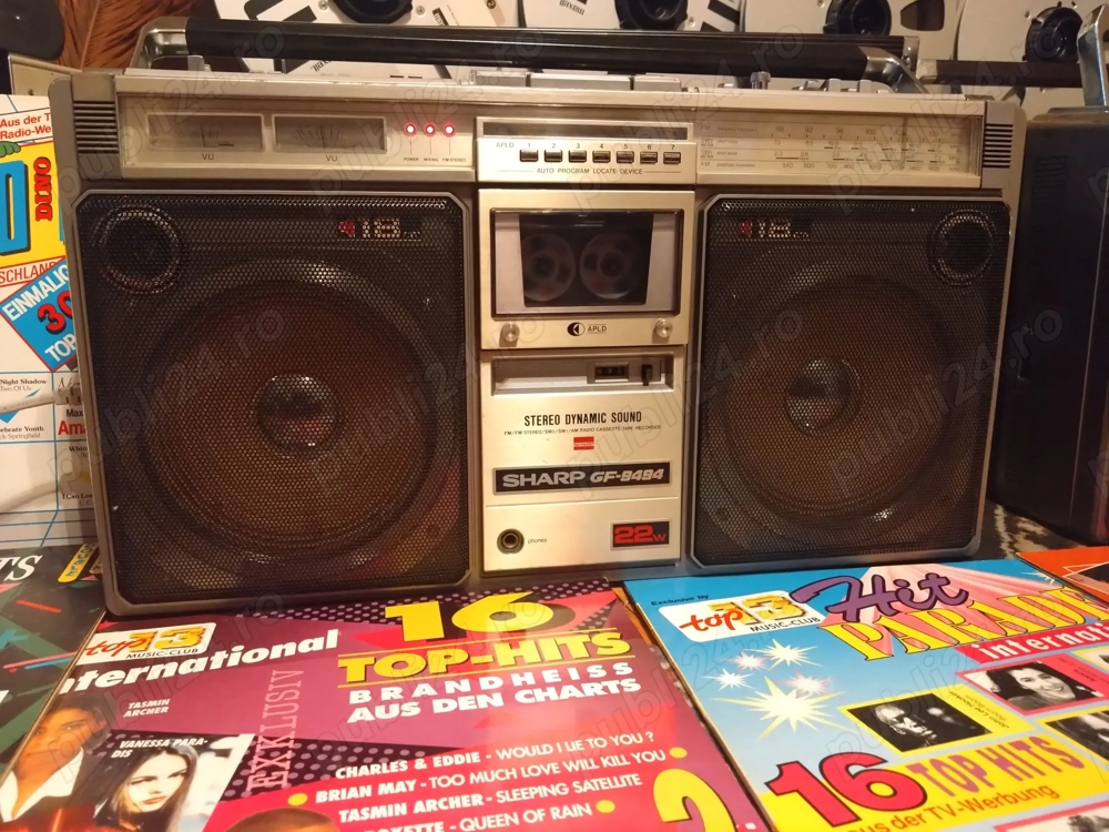 RADIO CASETOFON SHARP GF-9494X 22W Stereo Radio Cassette Recorder