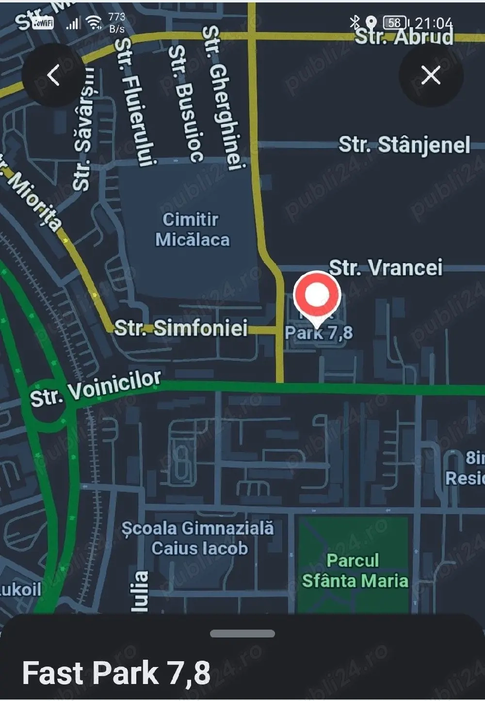 Închiriez loc parcare acoperită