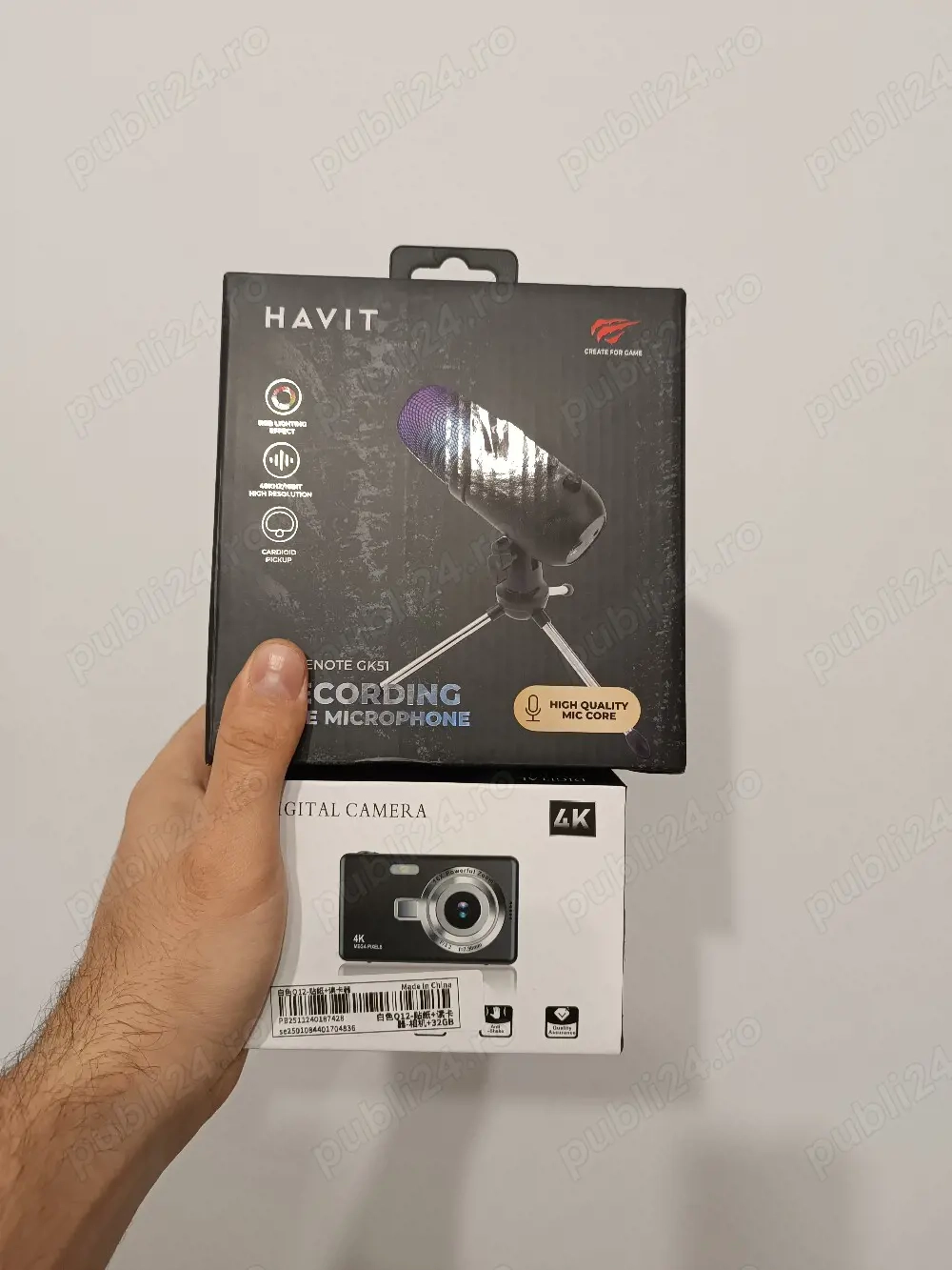 PACHET PROMO Microfon + camera digitala noi