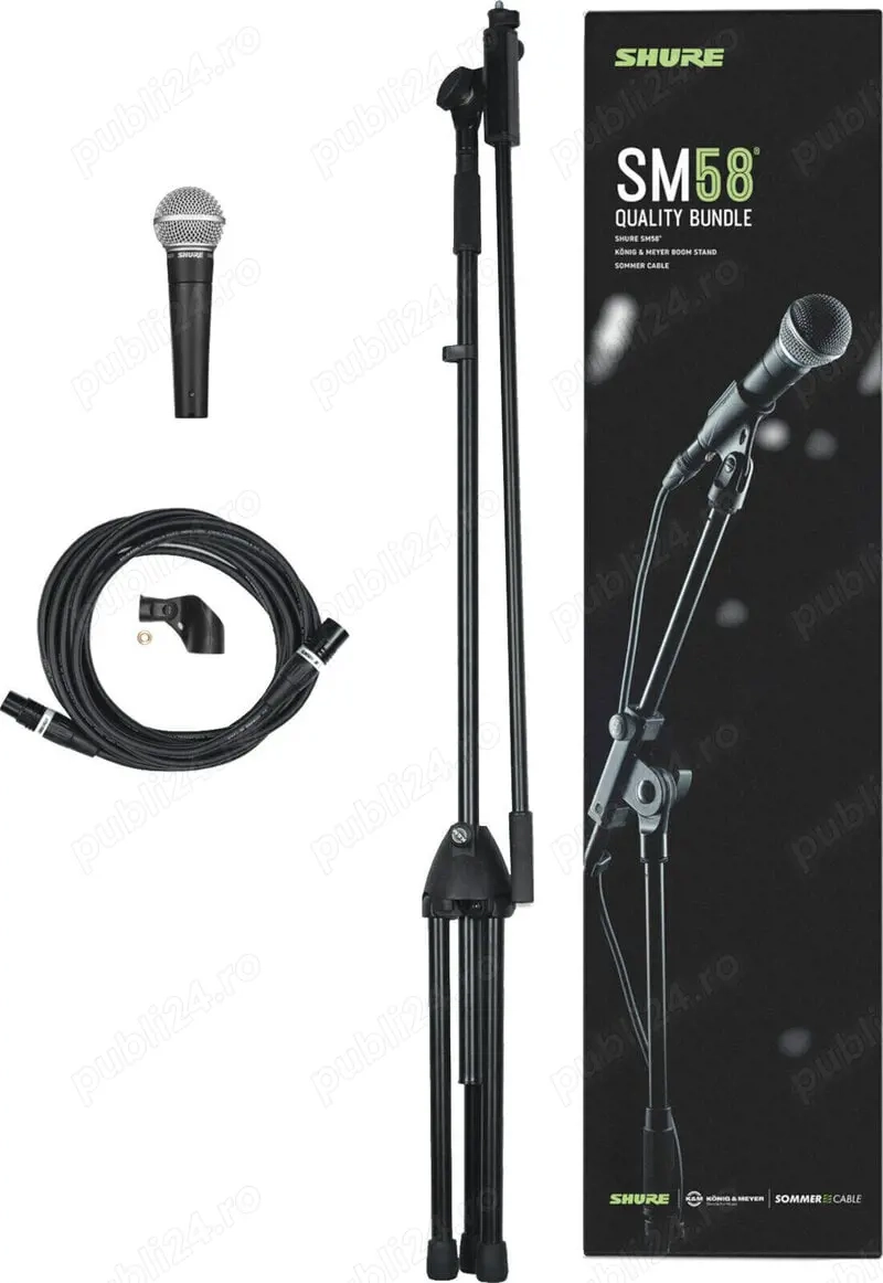 Shure SM58 Quality Bundle Microfon vocal dinamic