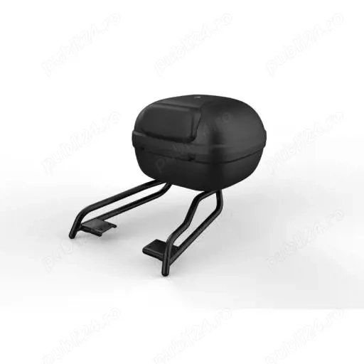 Portbagaj moto Segway, crom negru, 43.6x43.5x64.35cm, 3.65kg