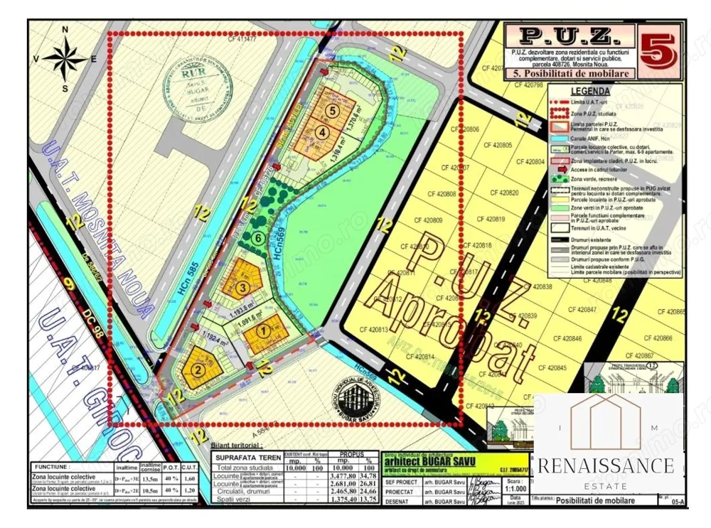 PUZ aprobat 6159mp Mosnita Noua, Calea Urseni - 80 apartamente
