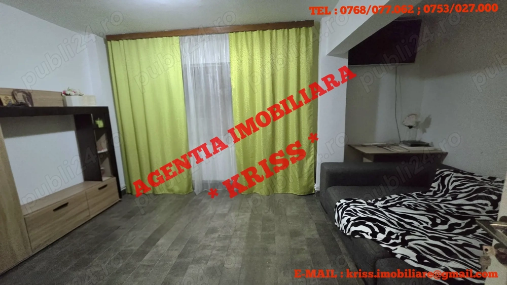 Garsonieră EXERCIȚIU-BANAT Confort 1 Decomandată 32 Mp. Mobilată Utilată Centrală Termică Boxă