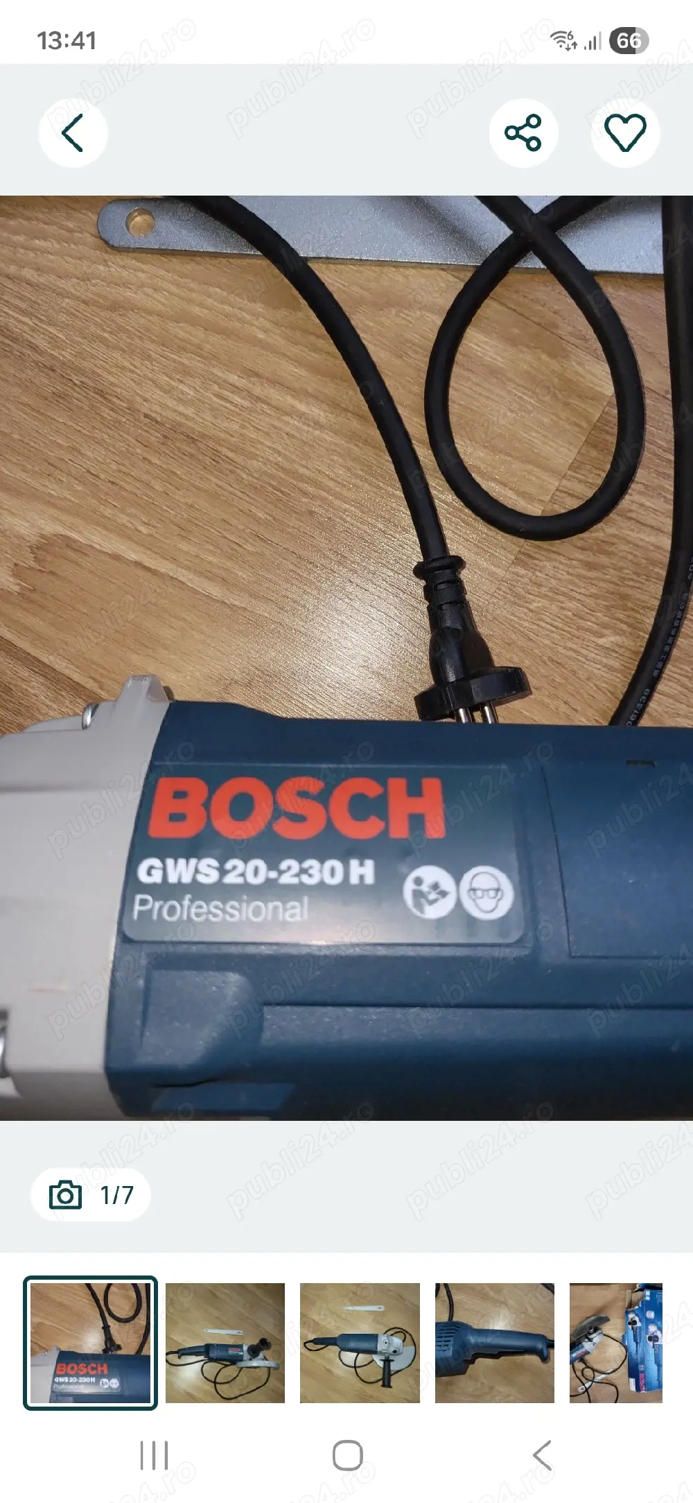 Vând flex profesional Bosch GWS 20-230H