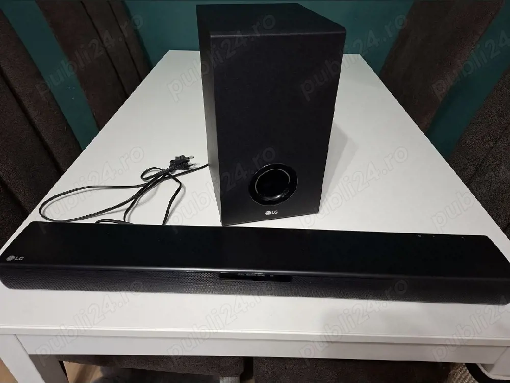 Soundbar LG SJ2, 160W, 2.1, Bluetooth,Wireless Subwoofer, Negru