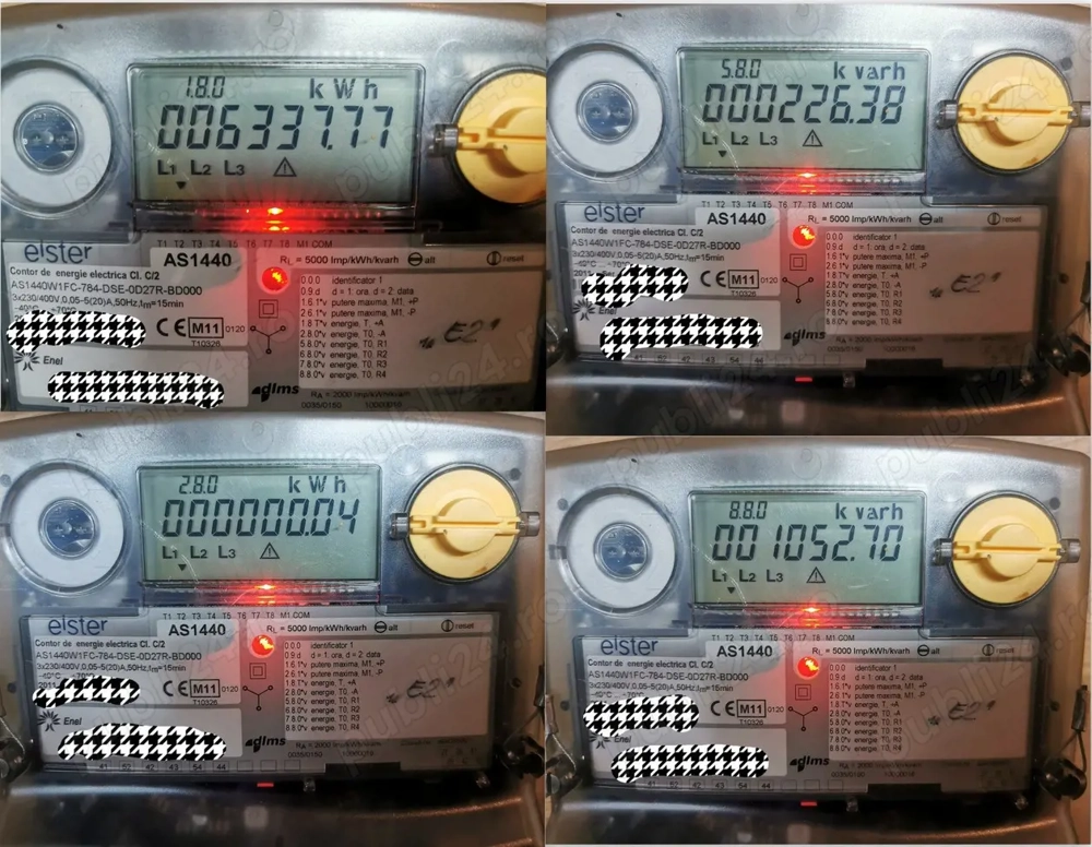 Contoare electronice trifazate si monofazate de energie electrică