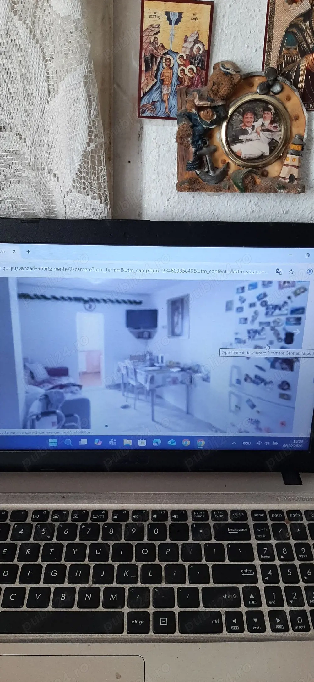 Vând apartament cu 2 camere situat în Tg-Jiu lângă Piața Centrală